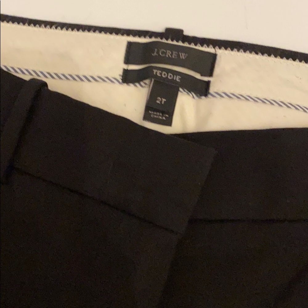 J Crew Teddie black pants sise 2